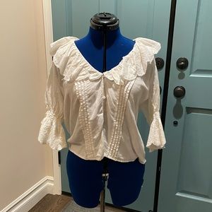 Zara Off-White Blouse